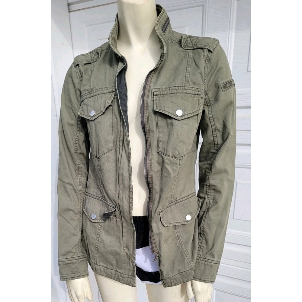 Abercrombie Fitch Jacket Women's Sz S Utility Outerwear Military Vtg Y2K Grunge